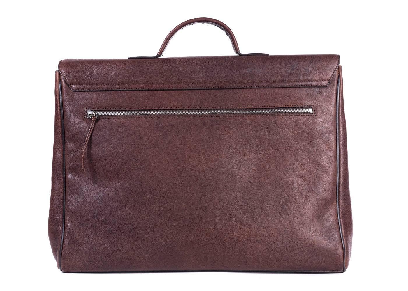 distressed leather briefcases