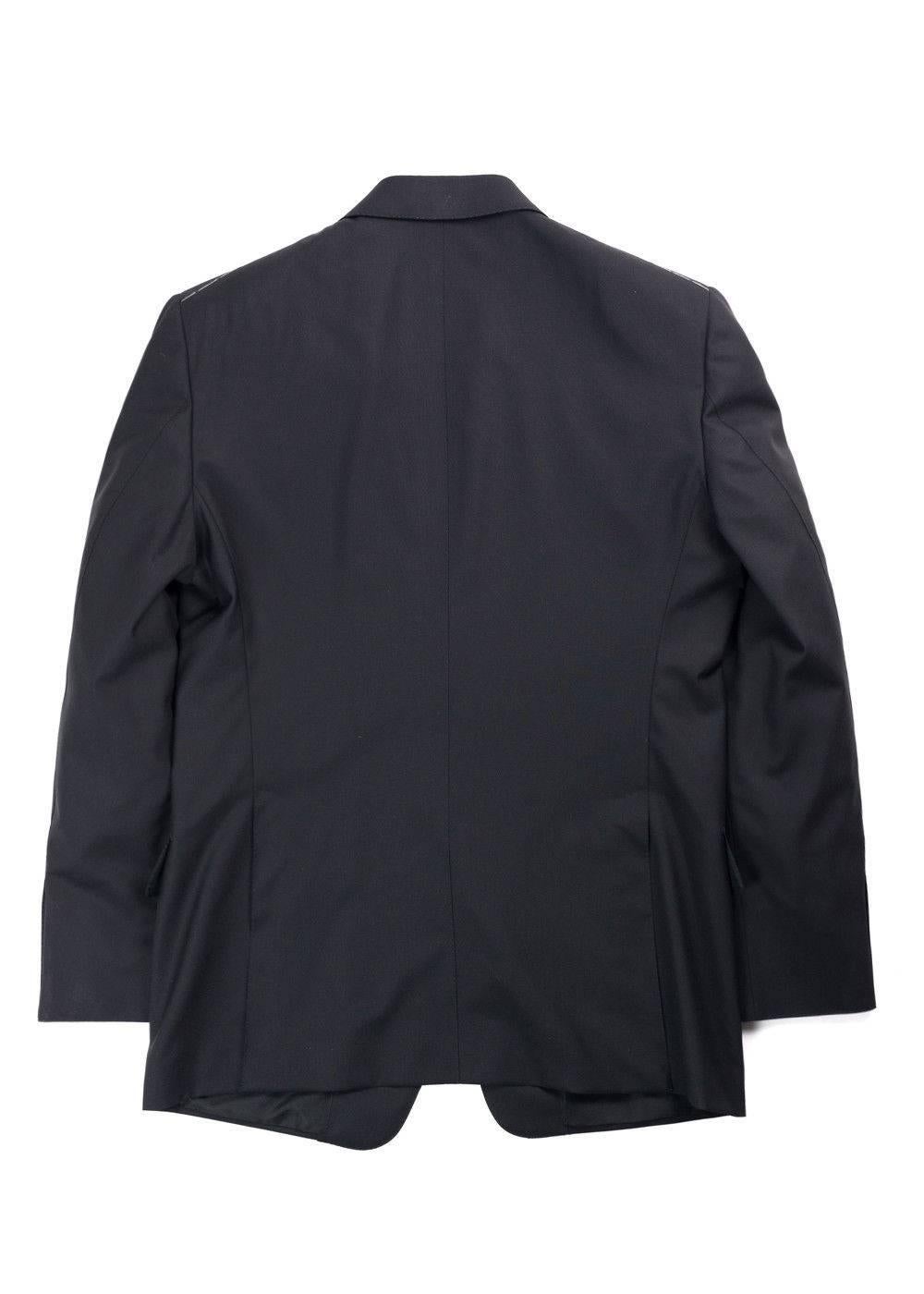 Tom Ford Black Windsor Base Wool Sharkskin 3Pc Suit For Sale 1