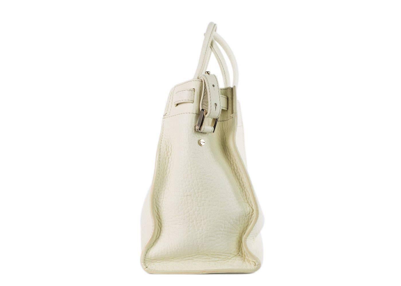 Women's Roberto Cavalli Womens Ivory Leather Medium Florence Bag For Sale