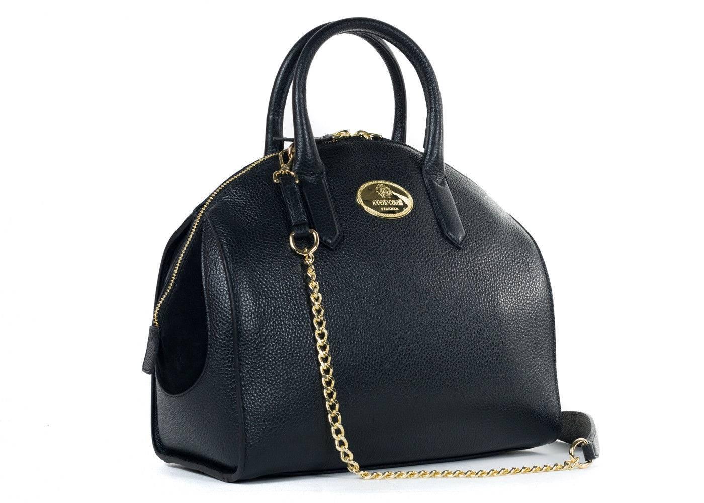 Brand New Roberto Cavalli Bowler Handbag
Original Tags & Dust Bag Included
Retails in Stores & Online for $1450
Considered as Large

Roberto Cavalli's Bowler is ideal for the modern traveling woman. This bag features gold hardware, a classic zip