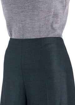 Maison Margiela Women's Dark Green Wide Leg Culottes