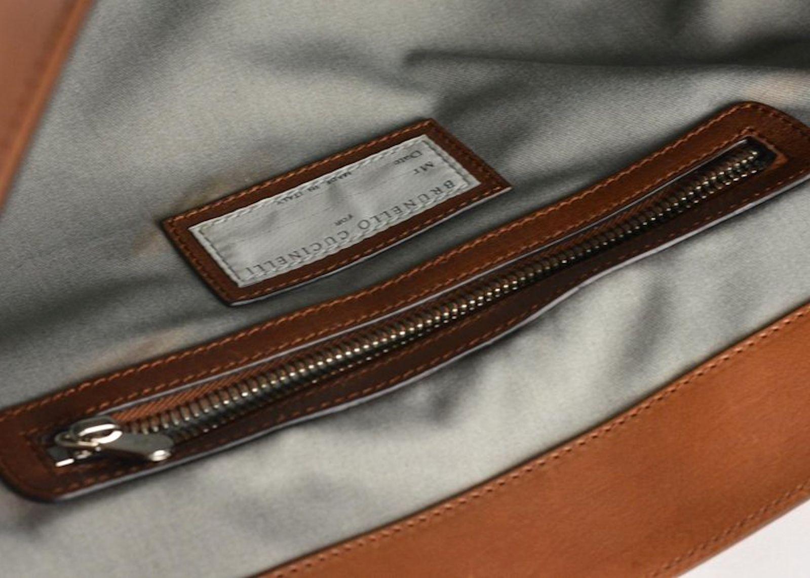 large brown leather messenger bag