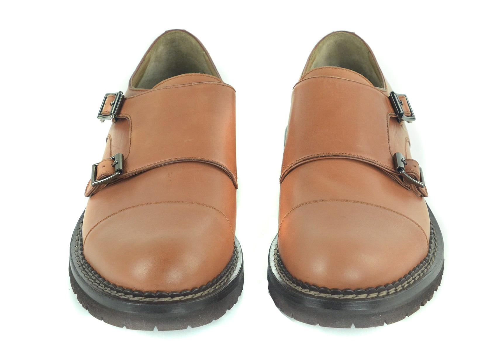 Brunello Cucinelli Mens Tan Braune Leder Mönchsgurt Oxfords Brunello Cucinelli Mens Tan Braune Leder Mönchsgurt Oxfords