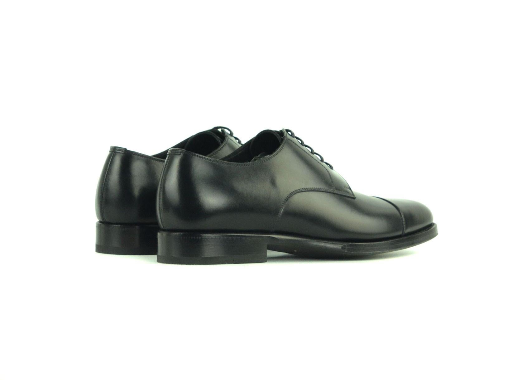 Tom Ford Men's Black Wessex Leather Derby Luxury Shoes In New Condition For Sale In Brooklyn, NY