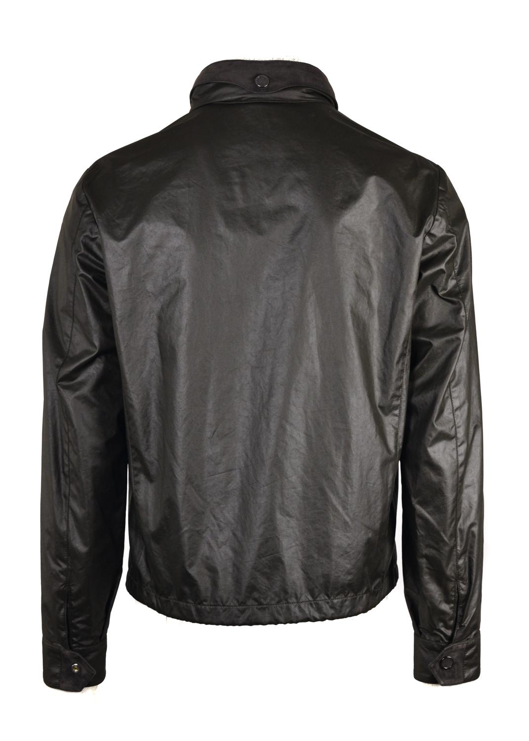 Black NWT RTL$4350 Brioni Mens Brown Waterproof Jacket with Hood Sz M For Sale
