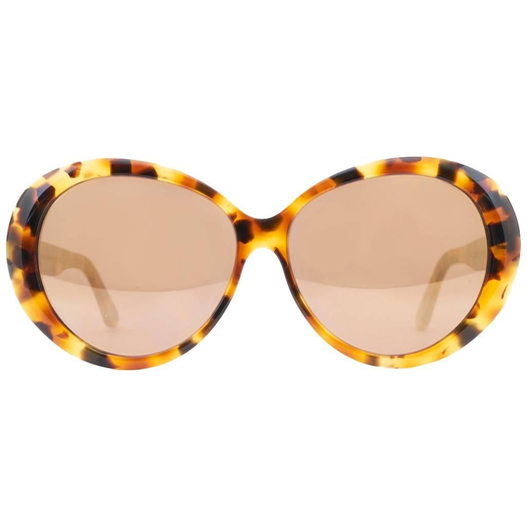 Jackie O. Golden Sand Spectacles Sunglasses  For Sale