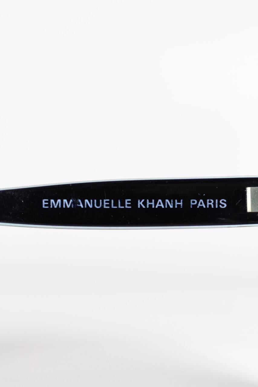 Emmanuelle Khanh Übergroße blau-schwarze Model 8080 Sonnenbrille, 1970er Jahre  4