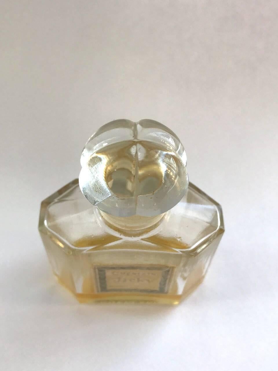 Brown Guerlain Jicky Bouchon Quadrilobe Perfume Bottle, 1960s