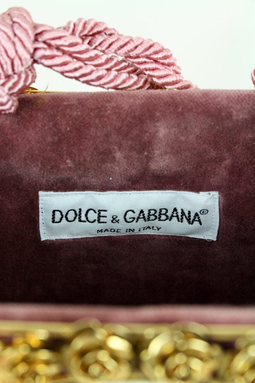 DOLCE & GABBANA F/W 1992 Documented Couture Runway Floral Metal & Porcelain Bag 5
