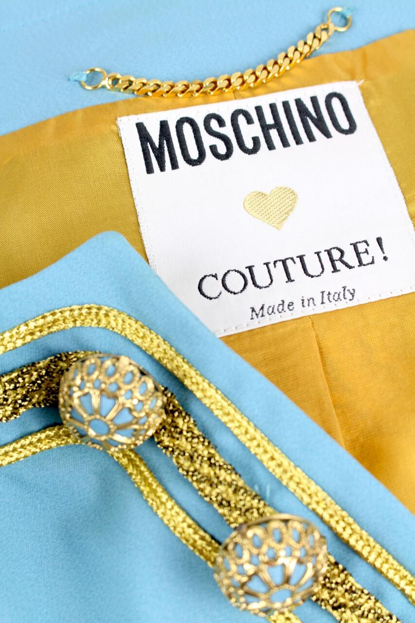 MOSCHINO COUTURE! I Love Venice Blue Jacket from Cruise Me Baby Collection, 1989 5