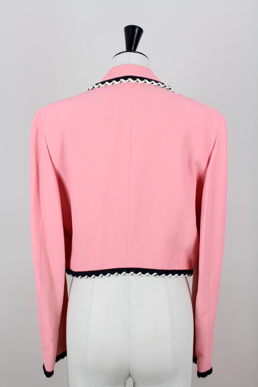 moschino cropped jacket
