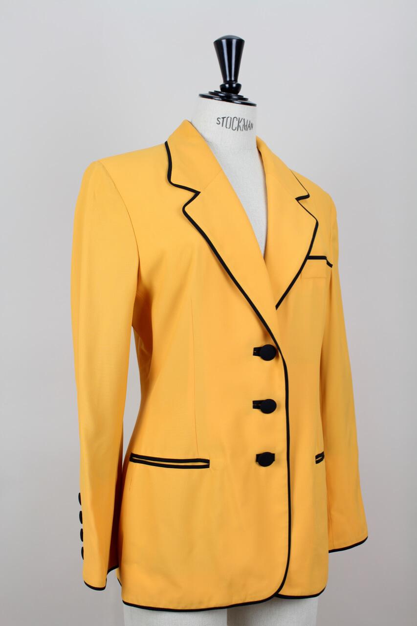 Orange veste Moschino Couture 1992 jaune 