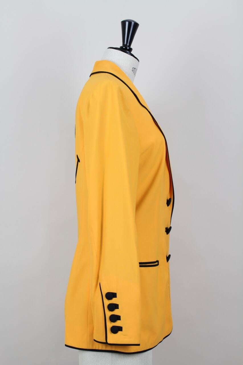 veste Moschino Couture 1992 jaune 