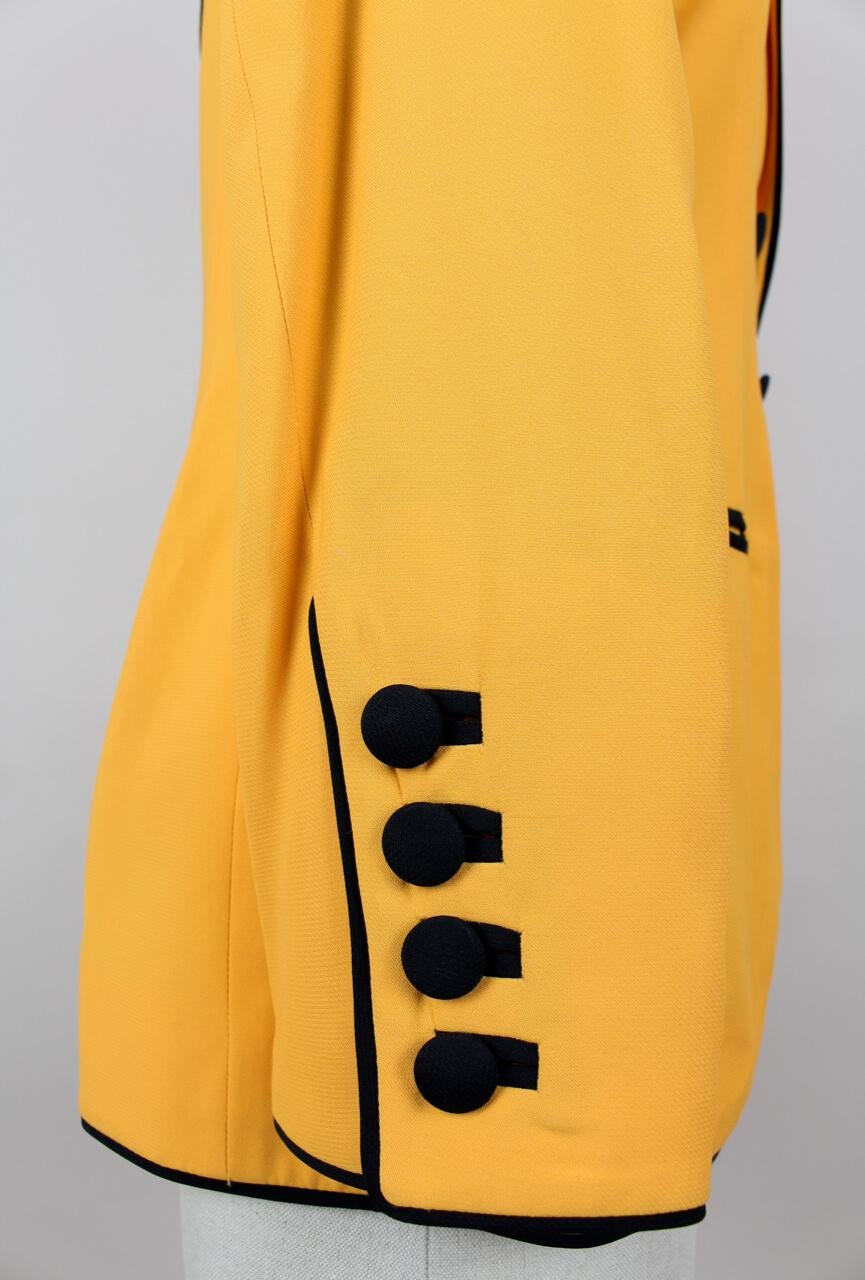 veste Moschino Couture 1992 jaune 