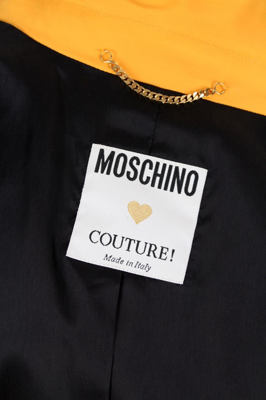 veste Moschino Couture 1992 jaune 