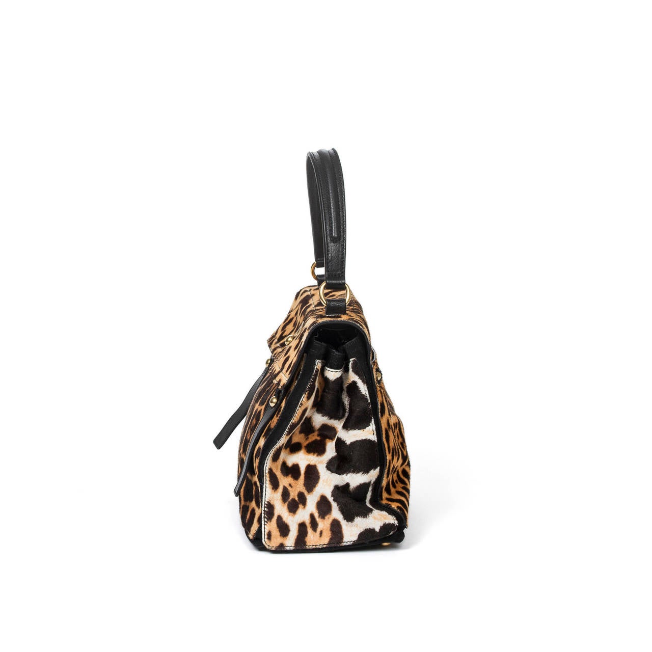 Yves Saint-Laurent Special Edition Muse 2 Leopard Pony Hair In Excellent Condition For Sale In Dublin, IE