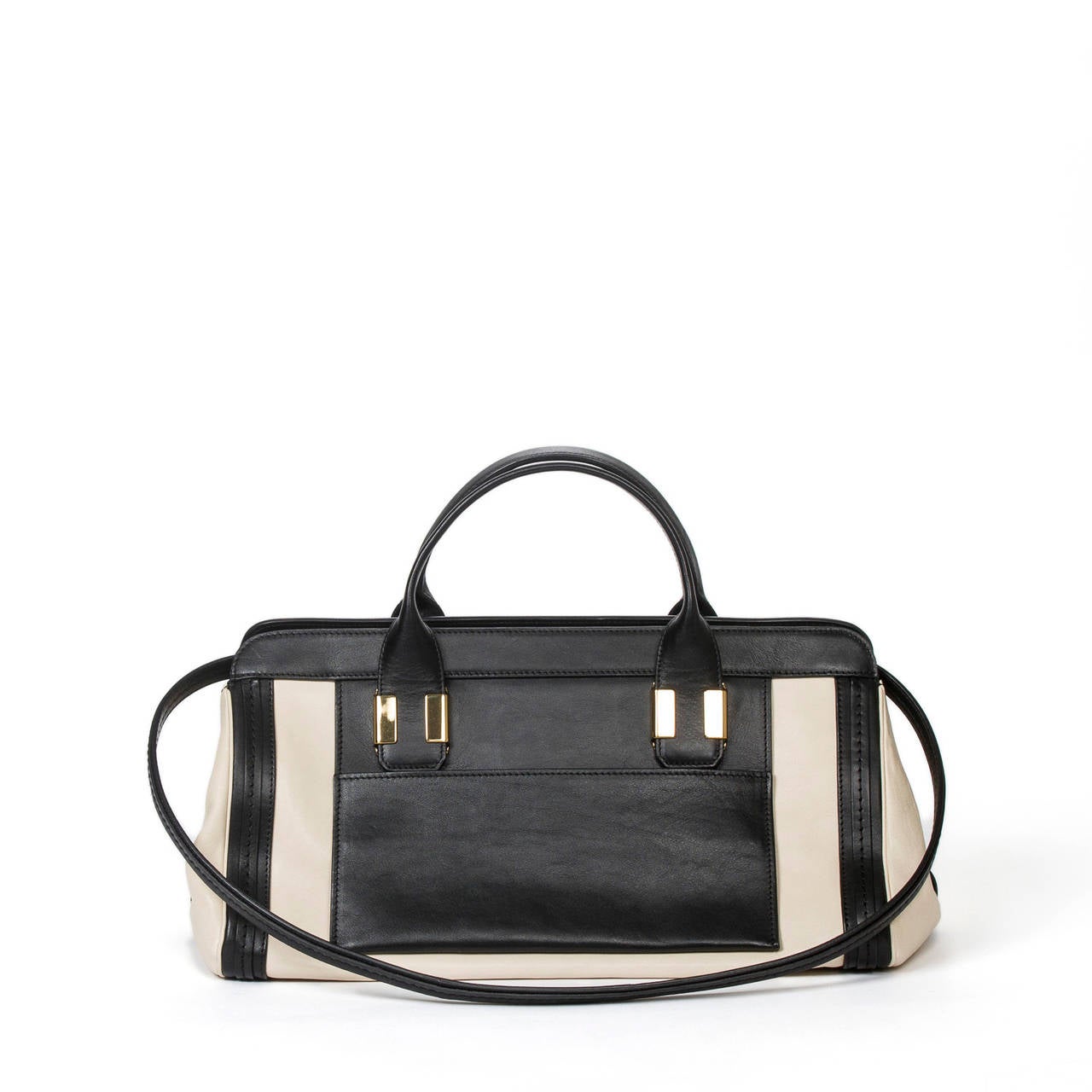 Chloé Alice 2way Cream And Black Leather For Sale 1