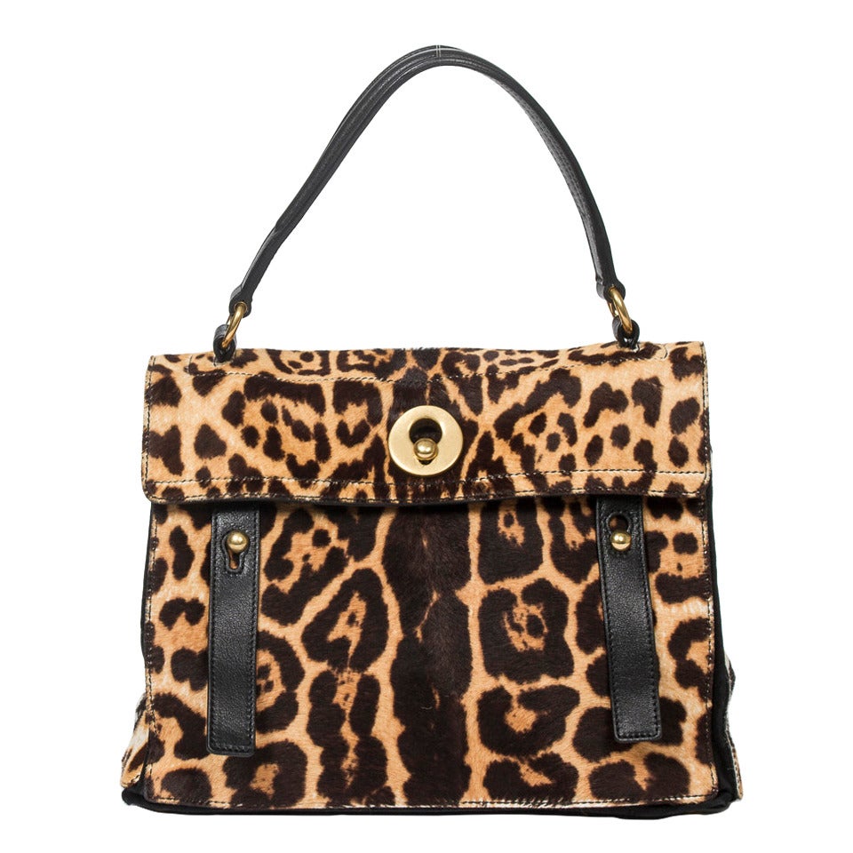 Yves Saint-Laurent Special Edition Muse 2 Leopard Pony Hair For Sale