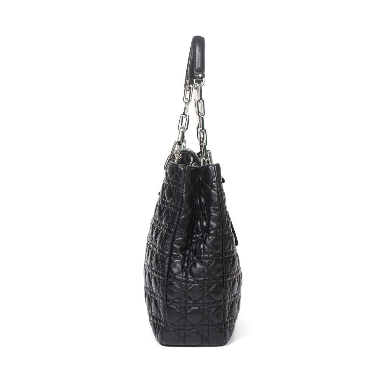 Women's Dior Lady Tote Black Cannage For Sale