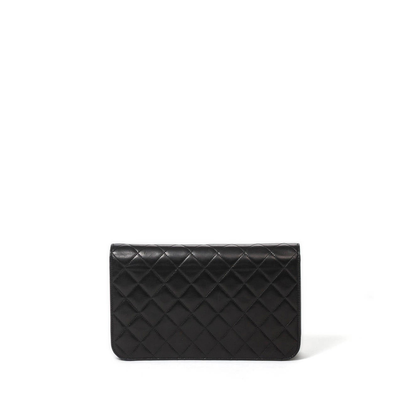 Chanel Mademoiselle Pouch Black Quilted Leather For Sale 1