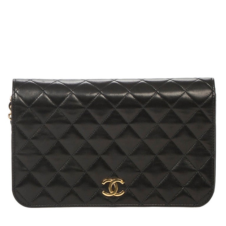 Chanel Mademoiselle Pouch 23cm Black For Sale