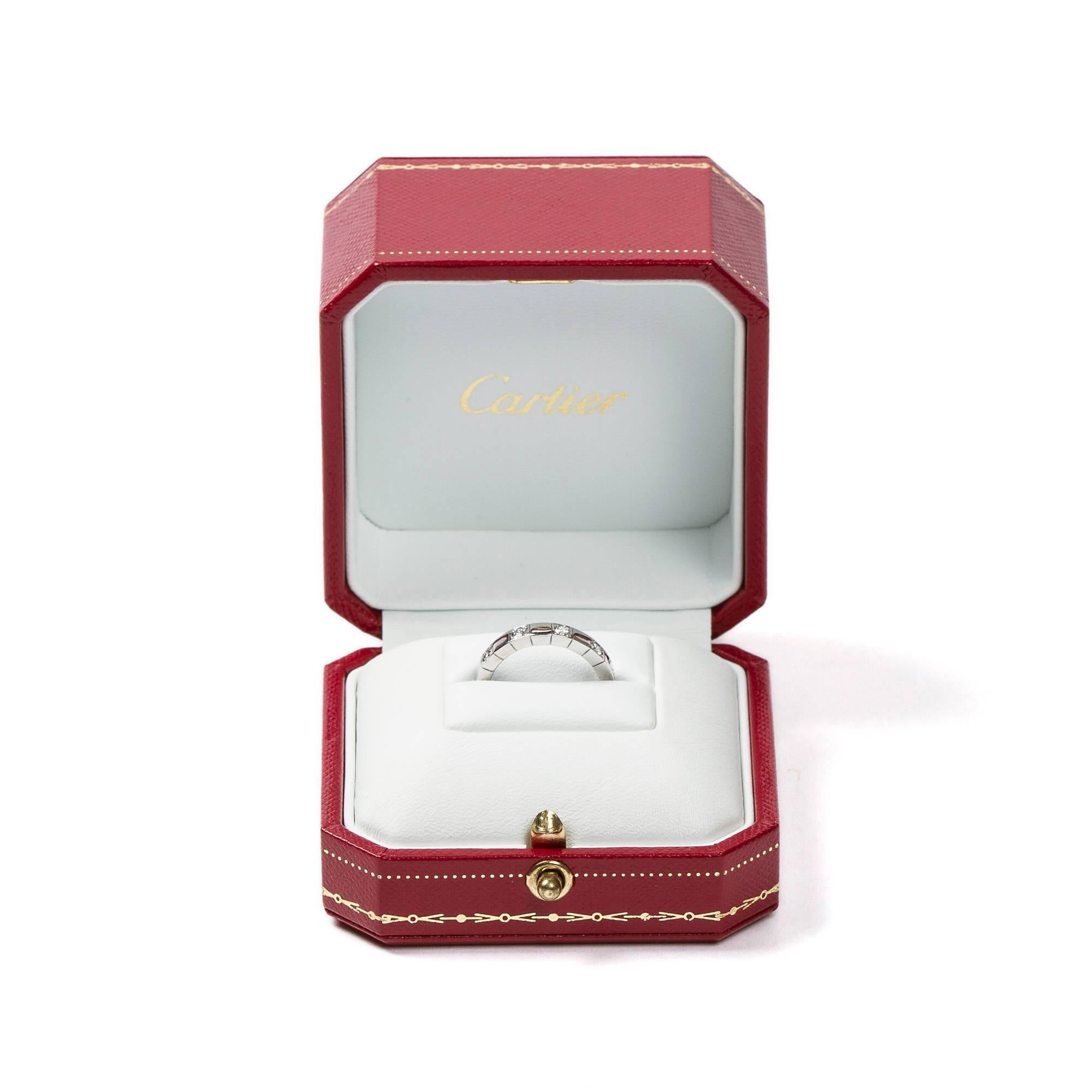 Cartier Diamond Gold Lanière Ring In New Condition In Dublin, IE