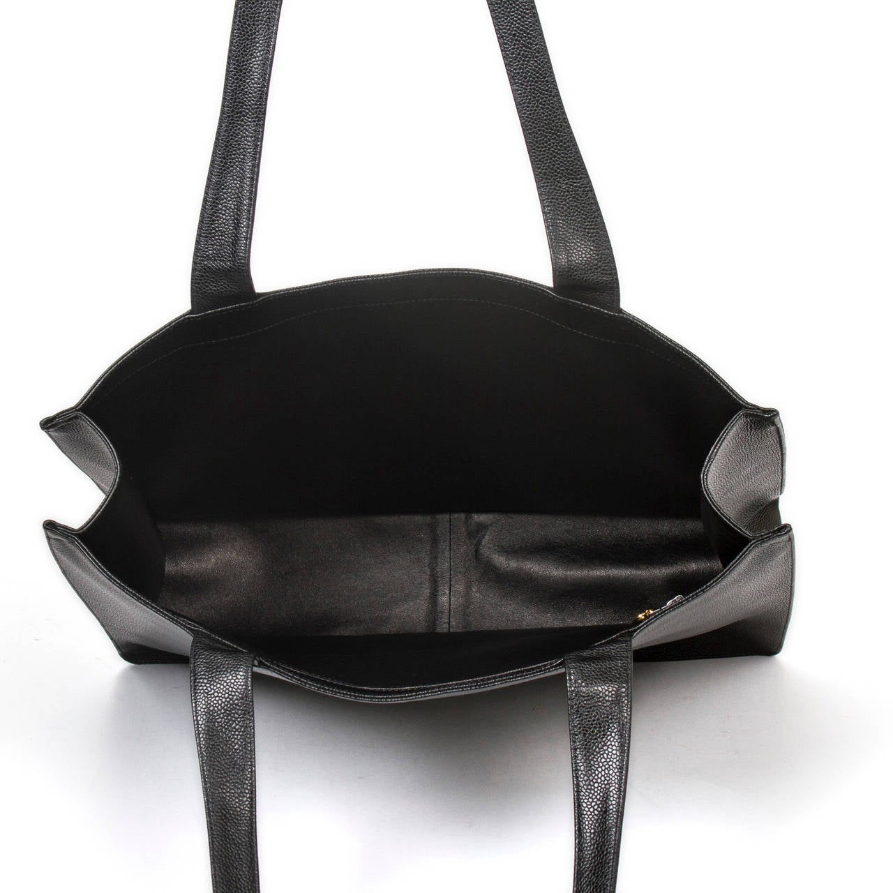 Chanel Vintage Tote Bag Black For Sale 2