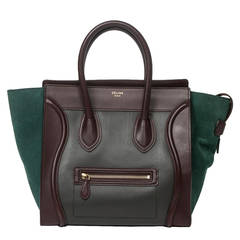 Céline Luggage MM Tricolor