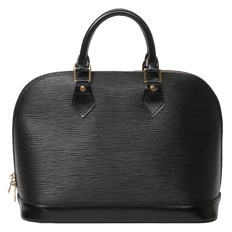 Louis Vuitton Alma PM Black Epi Leather For Sale
