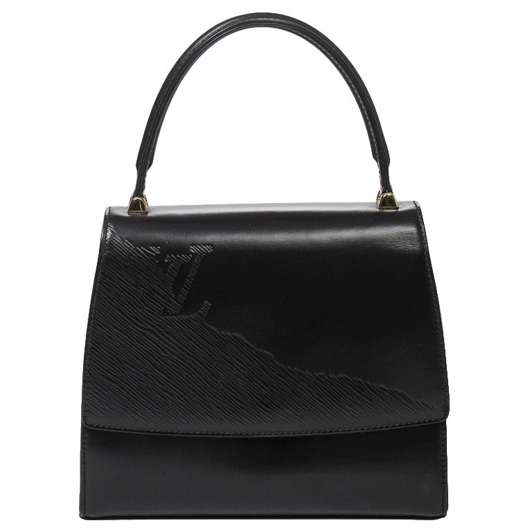 Louis Vuitton Athens Handbag Black leather For Sale