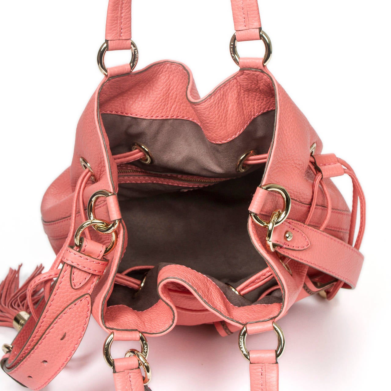Lancel Pink Leather For Sale 2
