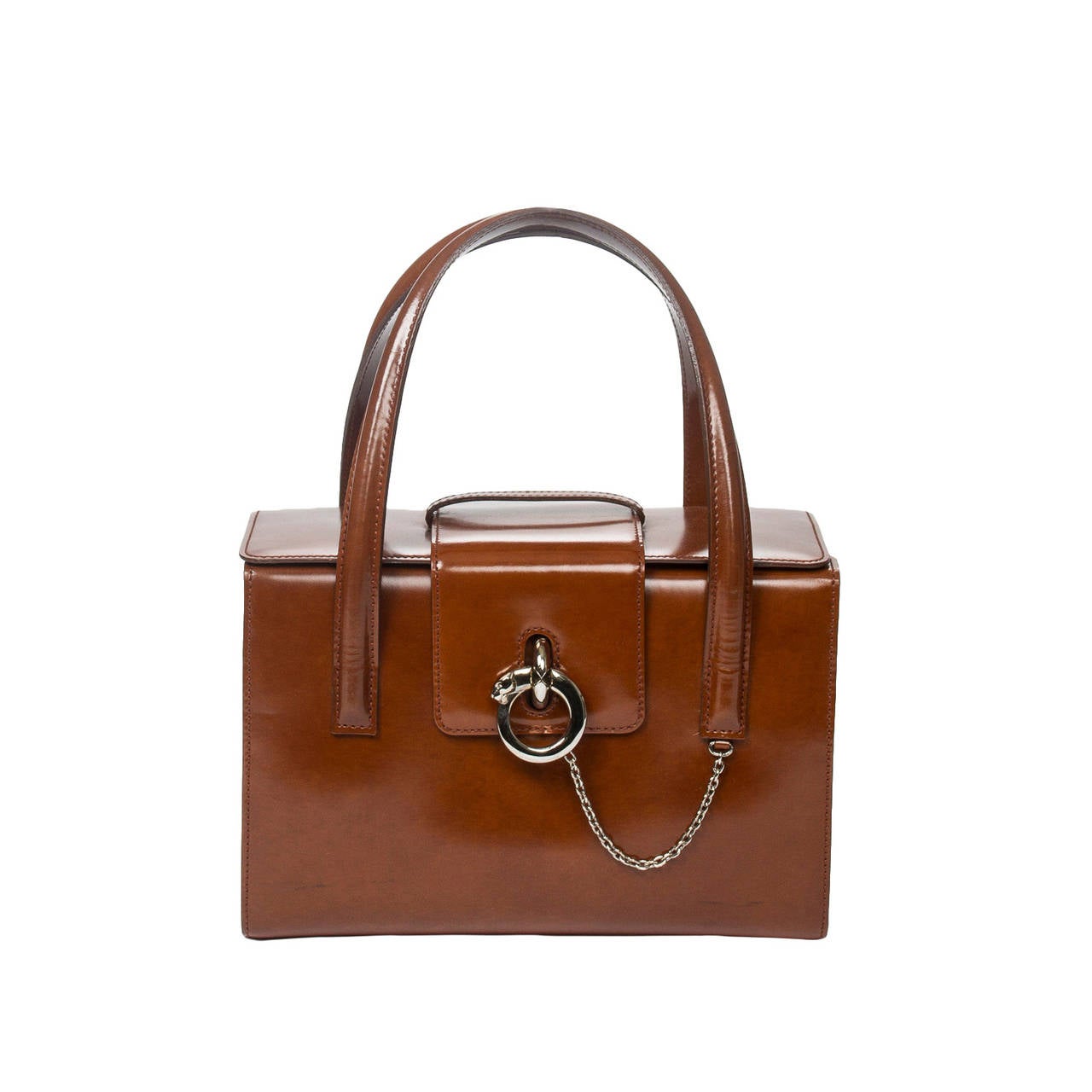 Cartier Bag Panthere Brown For Sale