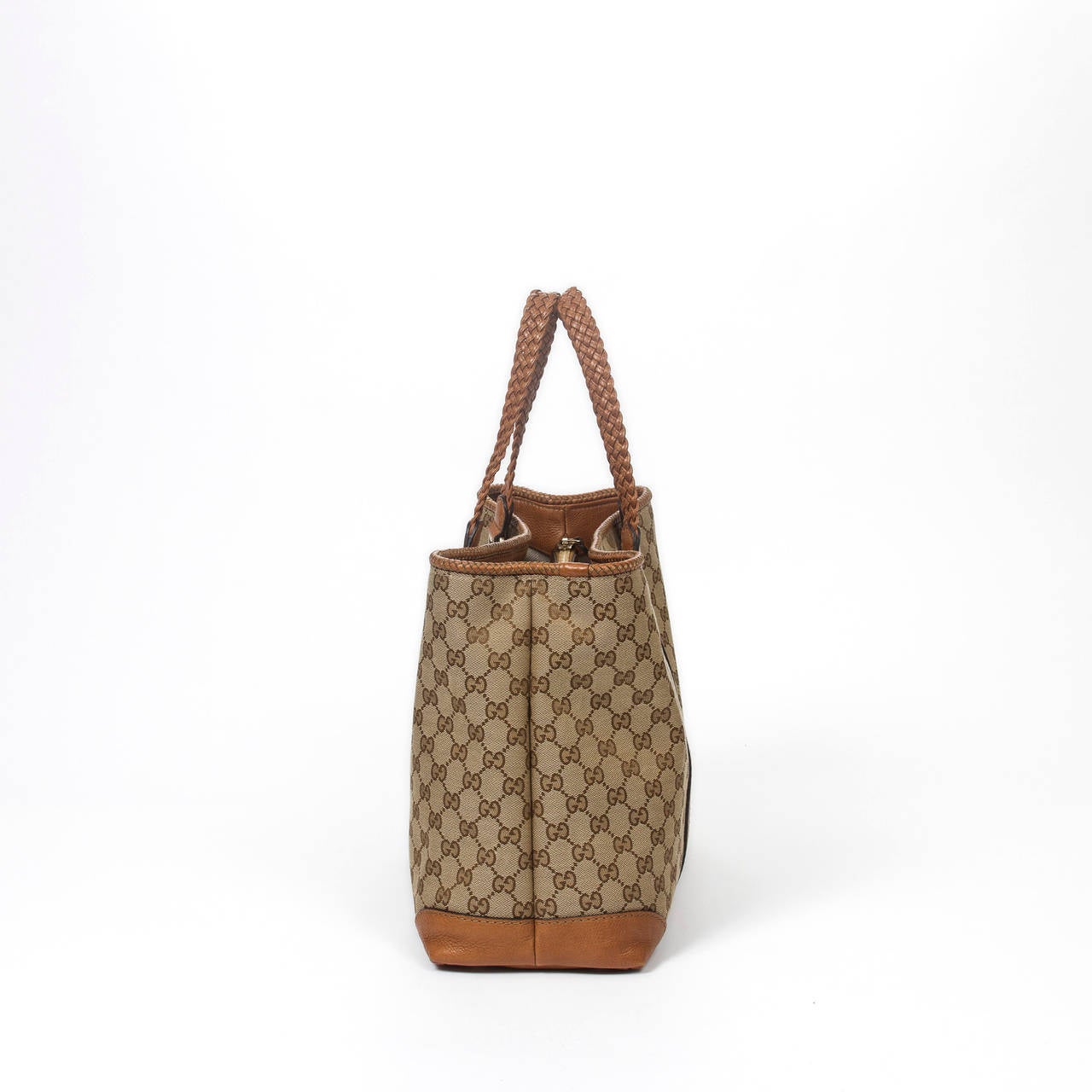 Women's Gucci Tote Bag Beige Monogram For Sale