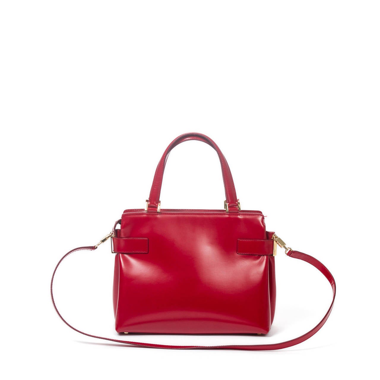 Ferragamo Handbag 2way Red For Sale 1