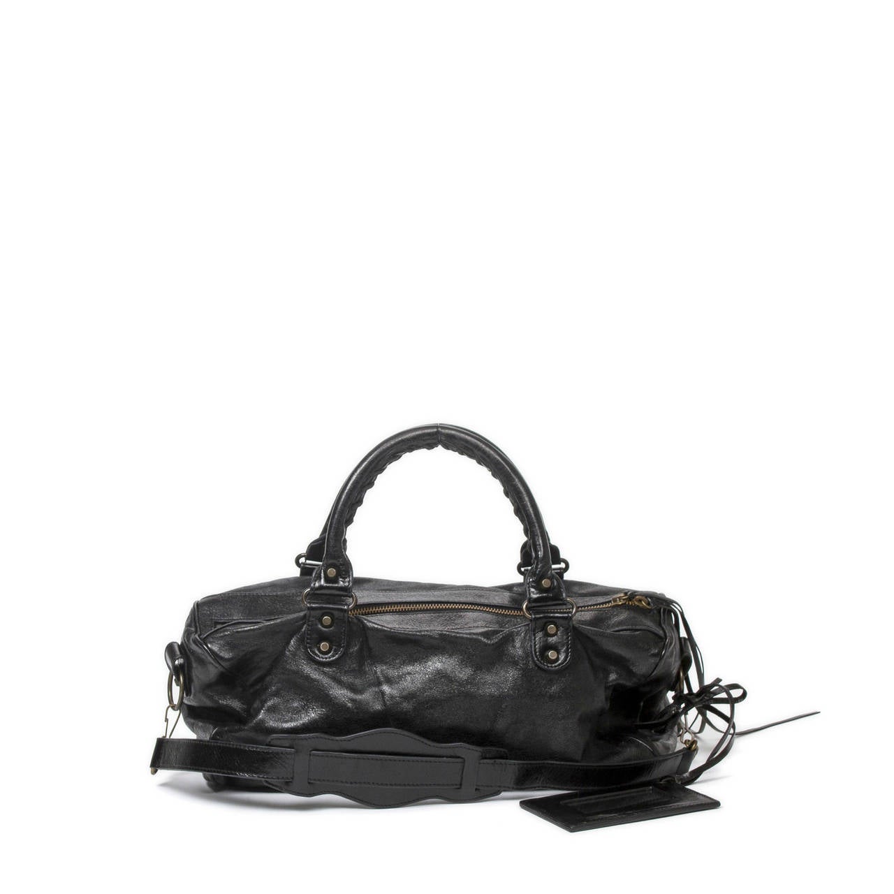Balenciaga City Bag Black Distressed Leather For Sale 1