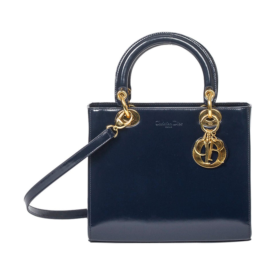 Lady Dior PM navy For Sale