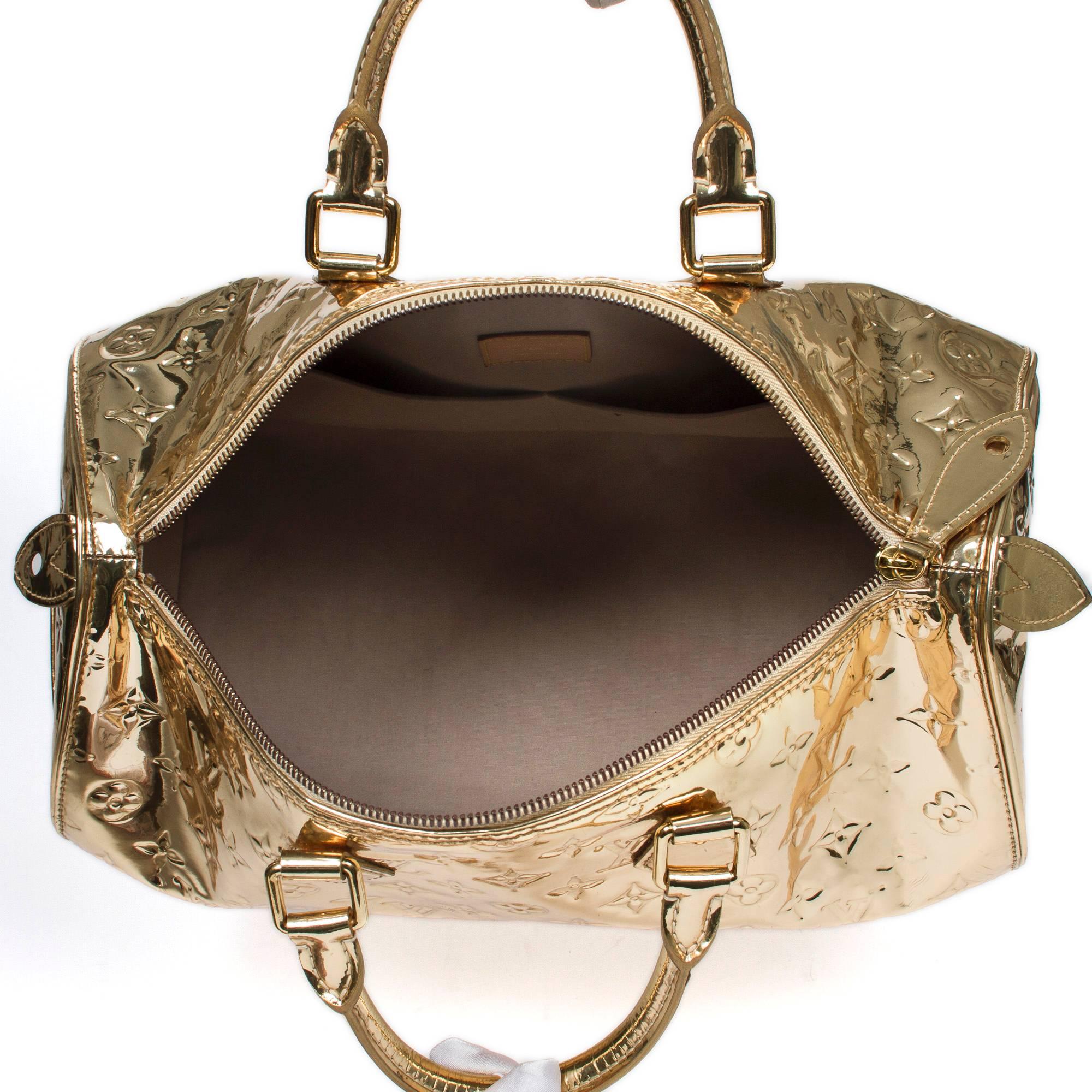 Speedy 35 Gold Monogram Mirror 2