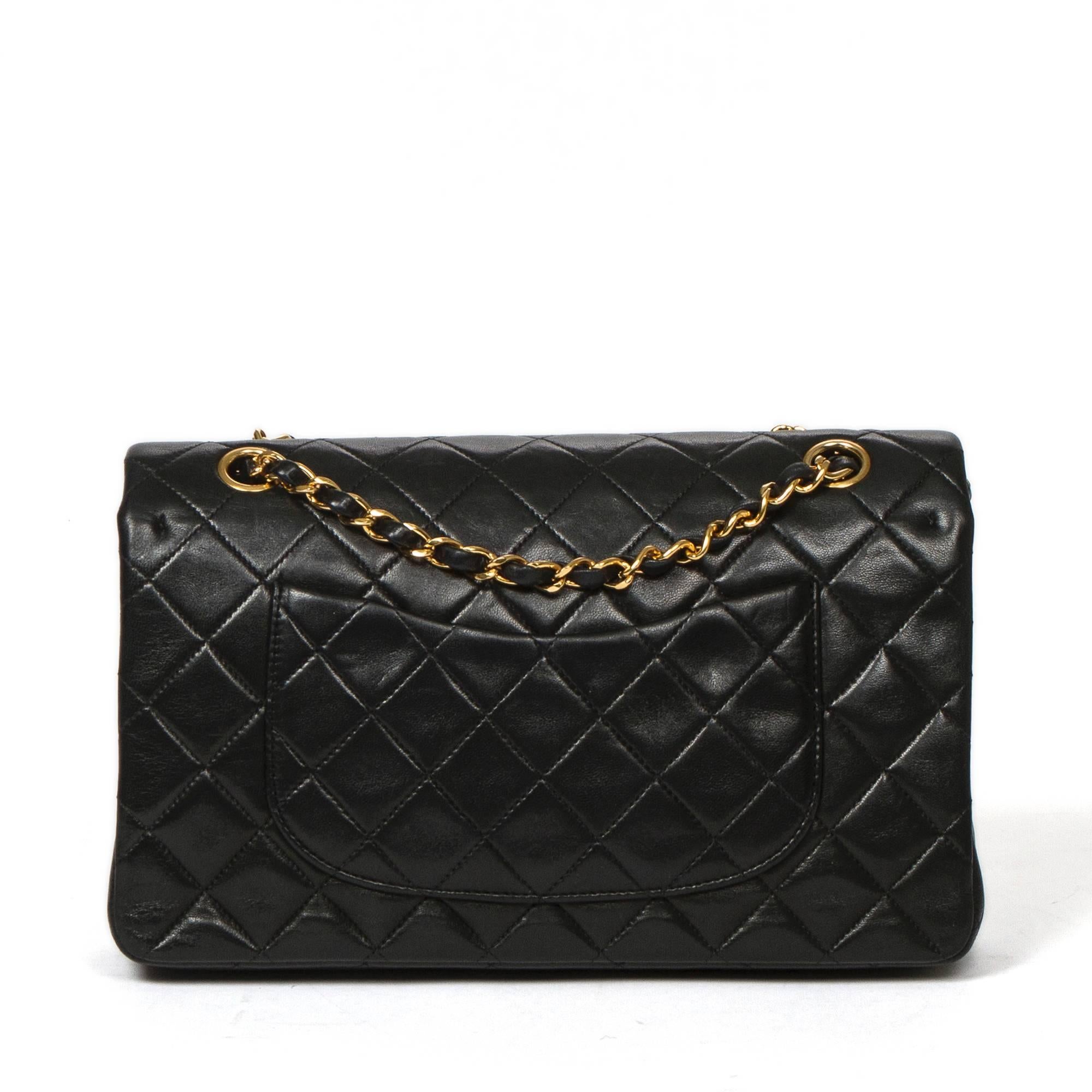Classic Double Flap Black Quilted Leather 1