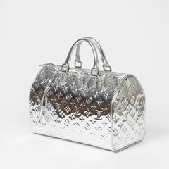 Louis Vuitton Speedy 35 Silver Monogram Mirror