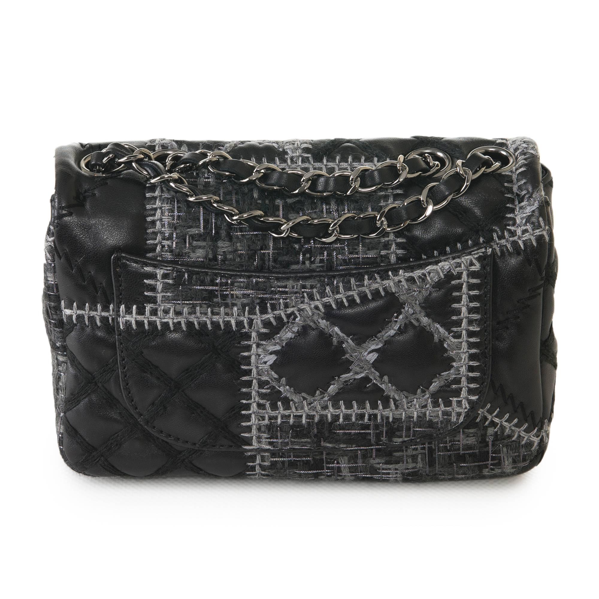 Women's Chanel - Mini Flap Patchwork quilted lambskin
