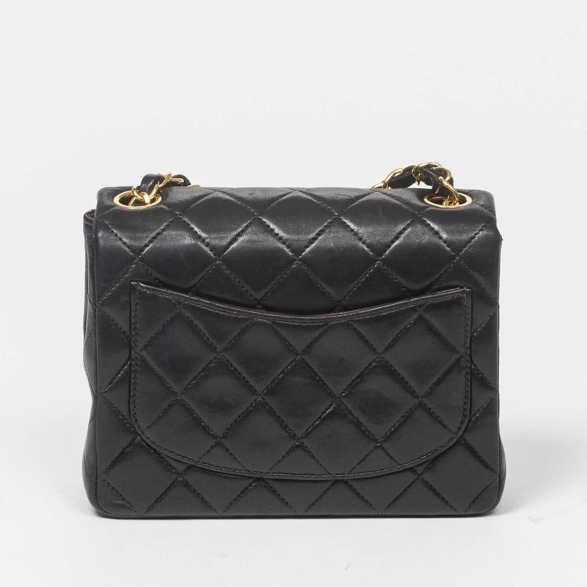 Chanel - Classic Mini Flap Black Quilted Leather 1