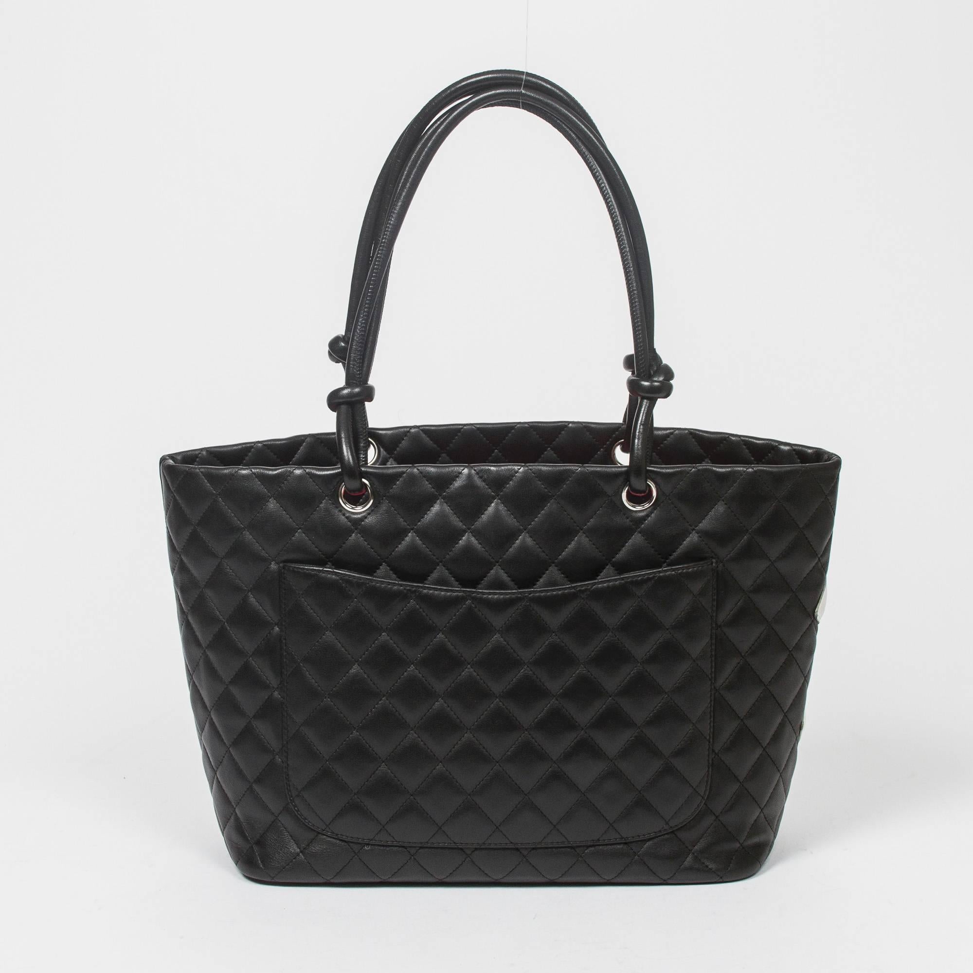 Chanel - Cambon Tote GM Black Quilted Leather 1