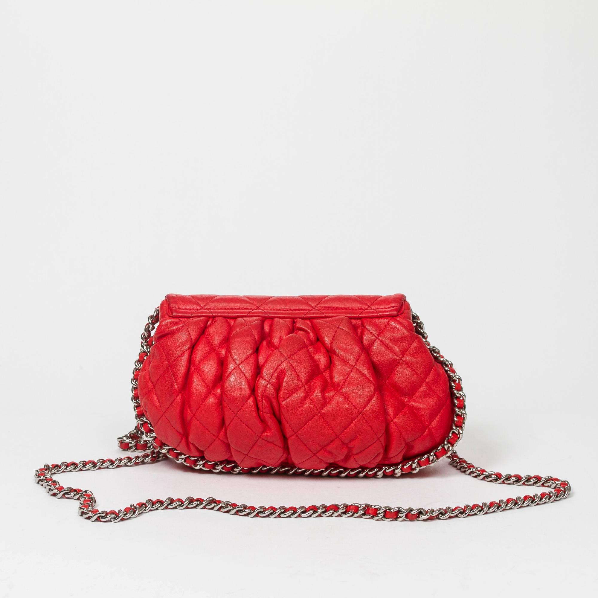 Chanel - Chain Around Messenger Red Quilted Leather 1
