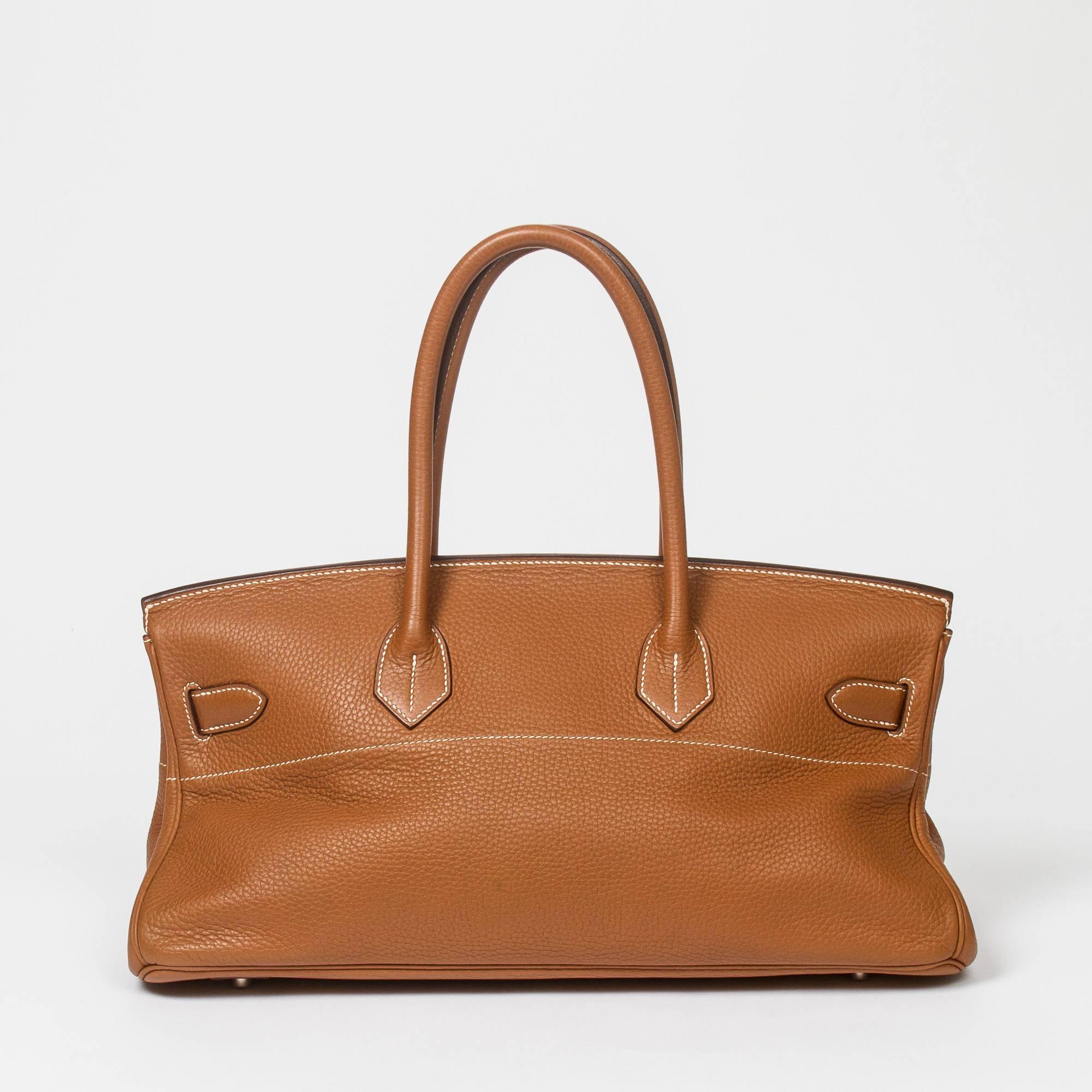 Women's Hermes Shoulder Birkin 42 Light brown Taurillon