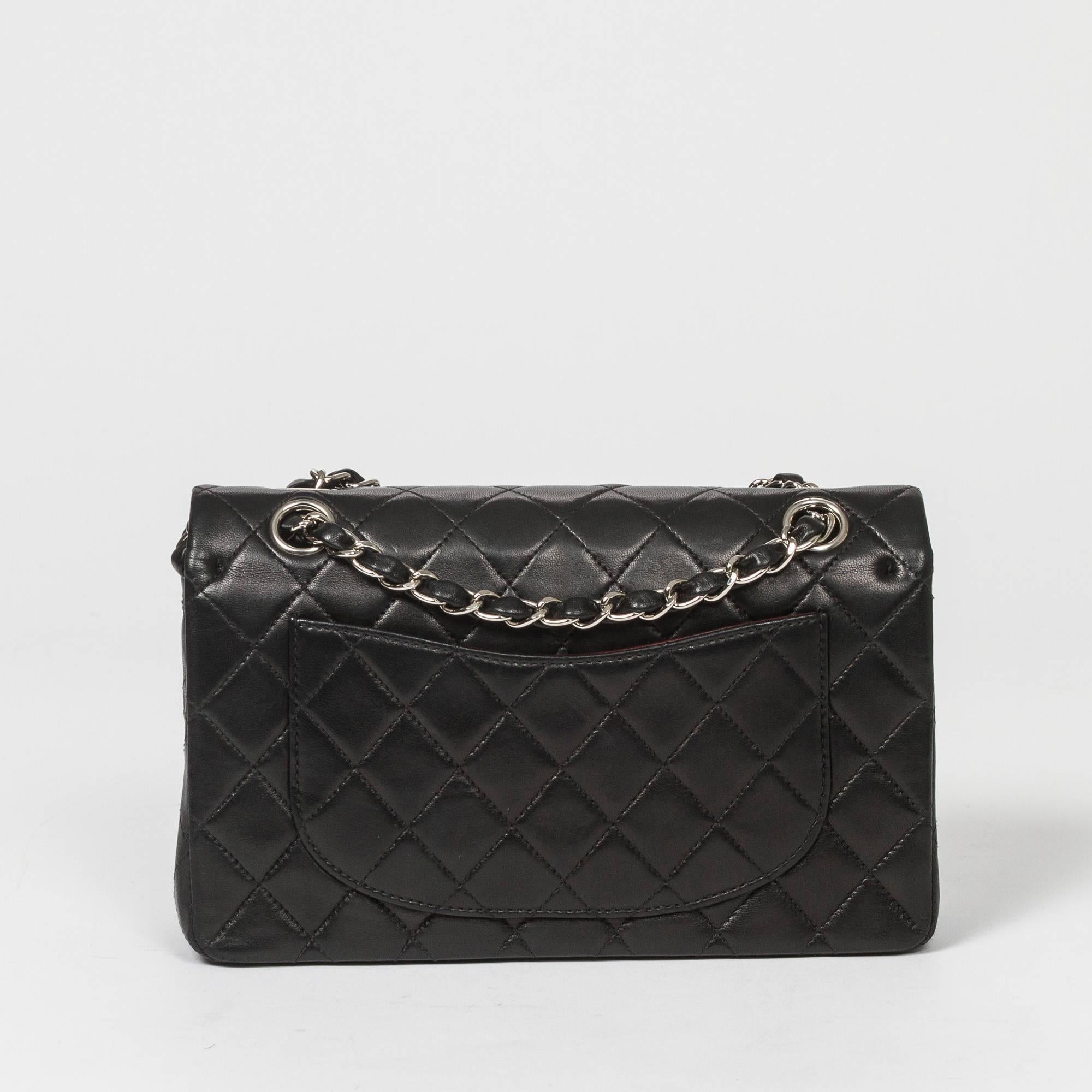 Chanel Classic Double Flap 23 Black Quilted Leather 1