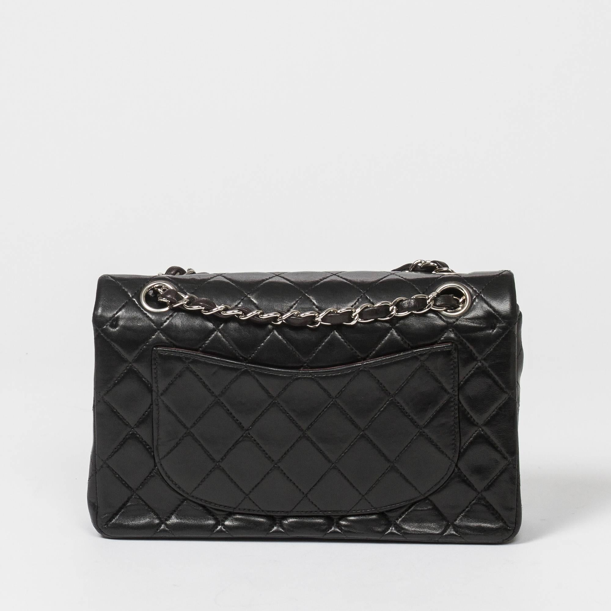 Chanel Classic Double Flap 23 Black Quilted Leather 1