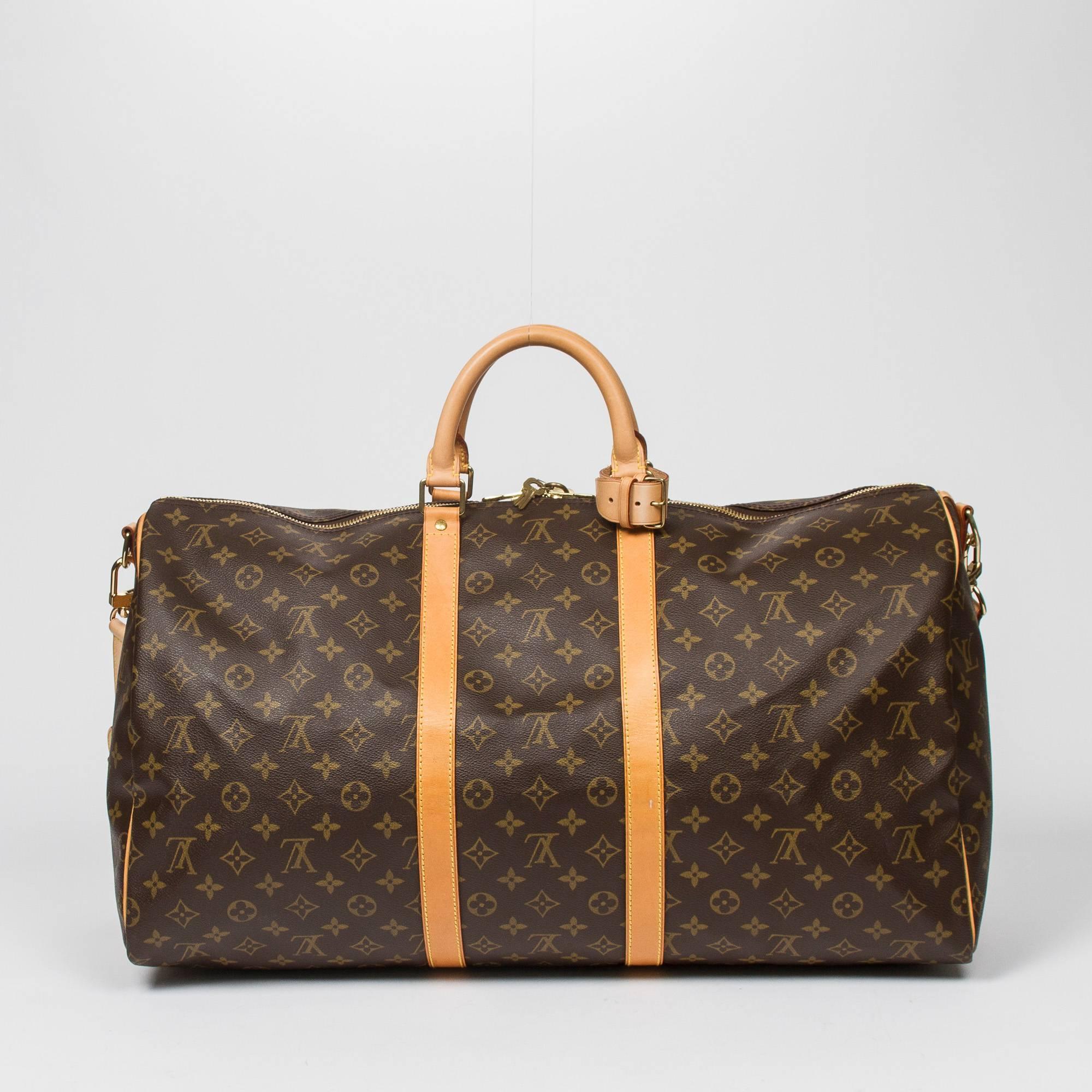 Women's or Men's Keepall Bandouliere 55 Monogram