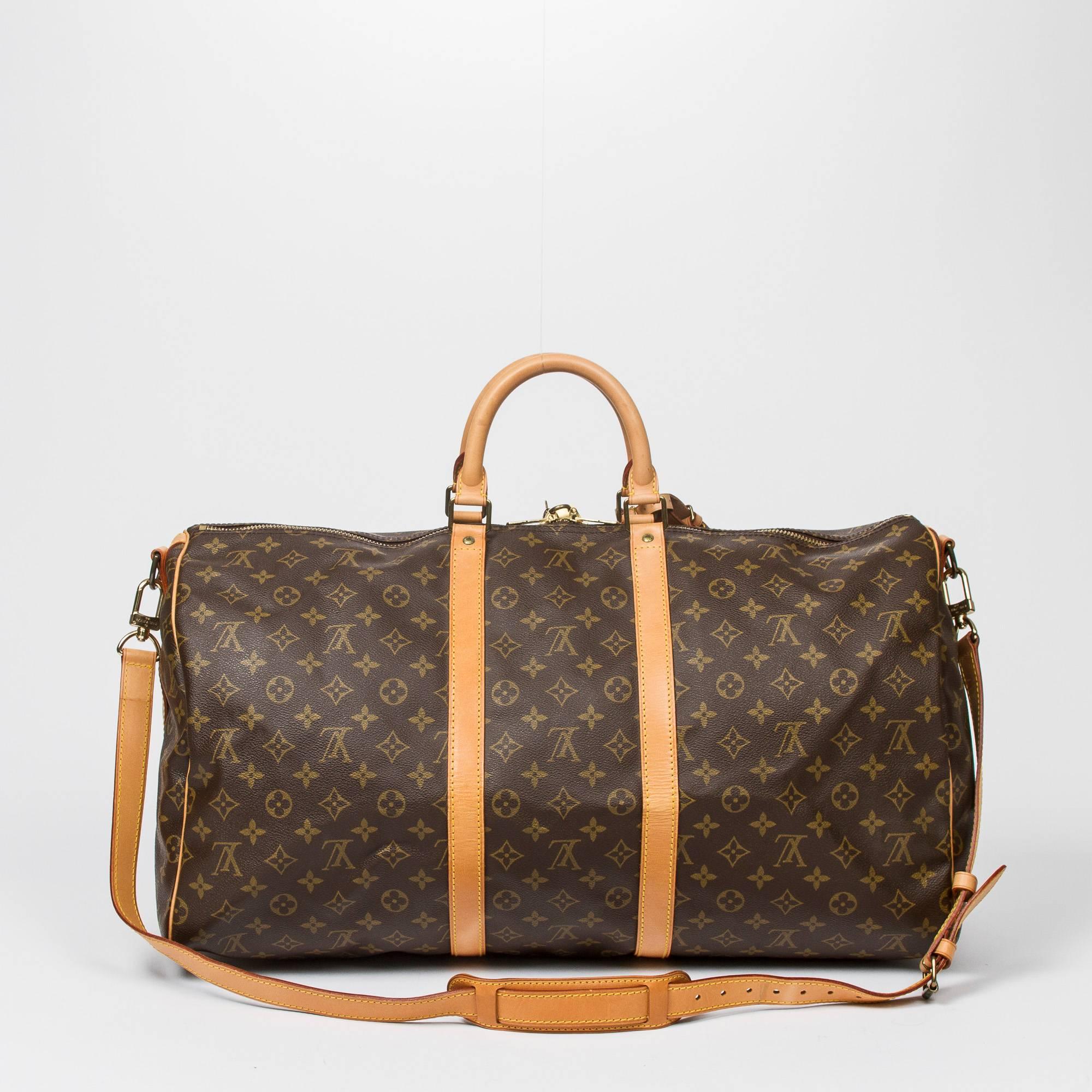 Women's or Men's Keepall Bandouliere 55 Monogram