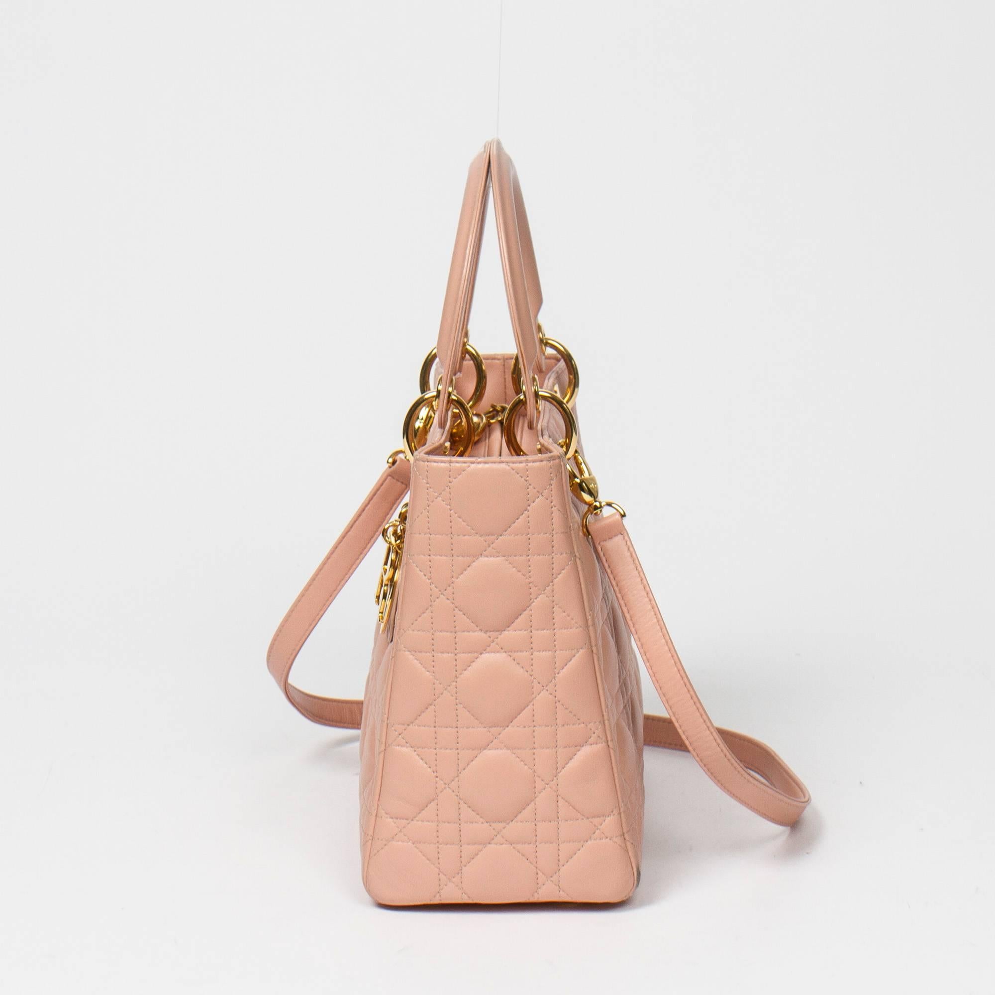 Beige Lady Dior MM 