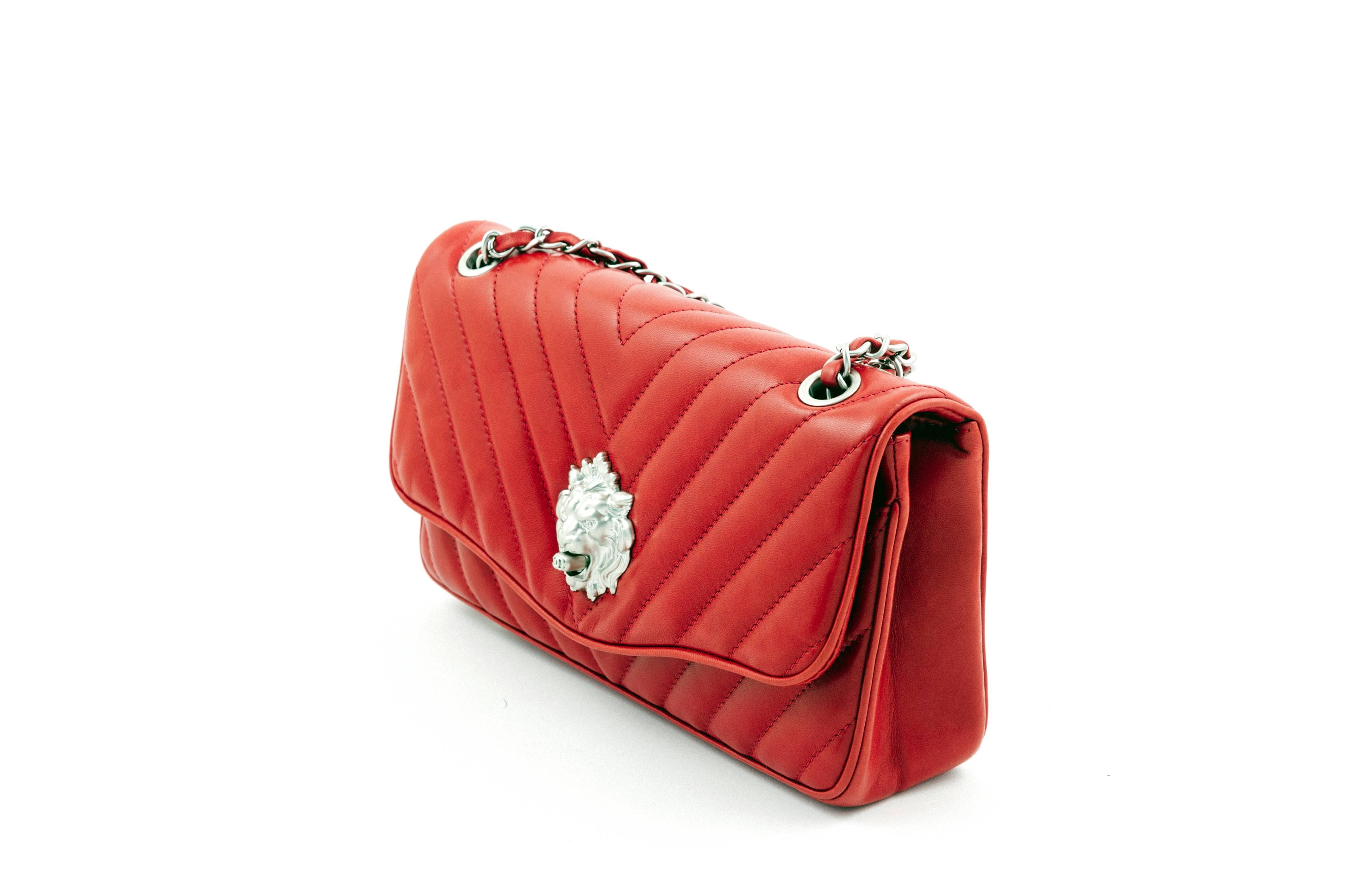 Chanel Red Leather Bag 1